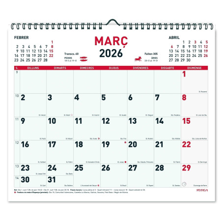 CALENDARI PARED ESP. M/V 300x247 APU.CAT (MYRGA 1644)
