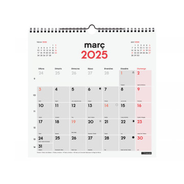 CALENDARI PARED ESP. M/V 300x300 APU. CAT FINOCAM
