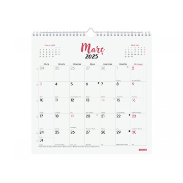CALENDARI PARED ESP. M/V 300x300 APU. CAT FINOCAM CHIC PASTEL