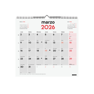 CALENDARI PARED ESP. M/V 340x320 APU. SP FINOCAM