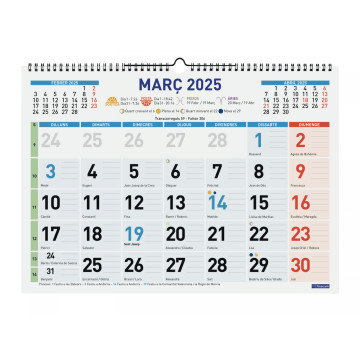 CALENDARI PARED ESP. M/V 430x310 APU.CAT FINOCAM COLOR