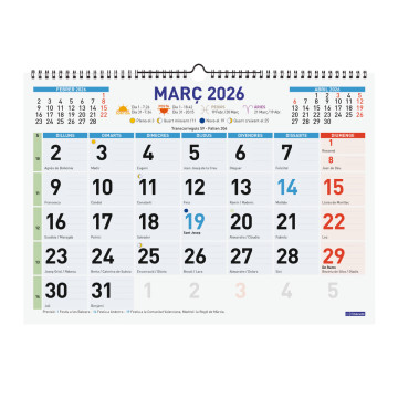 CALENDARI PARED ESP. M/V 430x310 APU.CAT FINOCAM COLOR