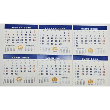 CALENDARI TAULA ESP. M/V 115x130 OFIEXPERTS PARAULES 2021