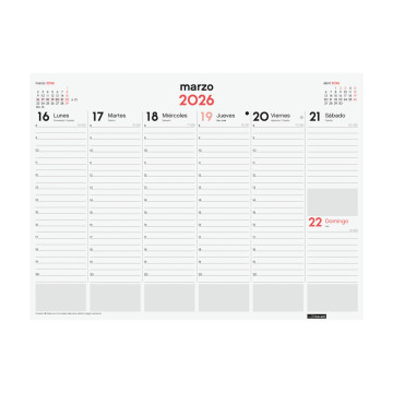 CALENDARI VADE ENCOLAT S/V 420x305 APU. SP FINOCAM