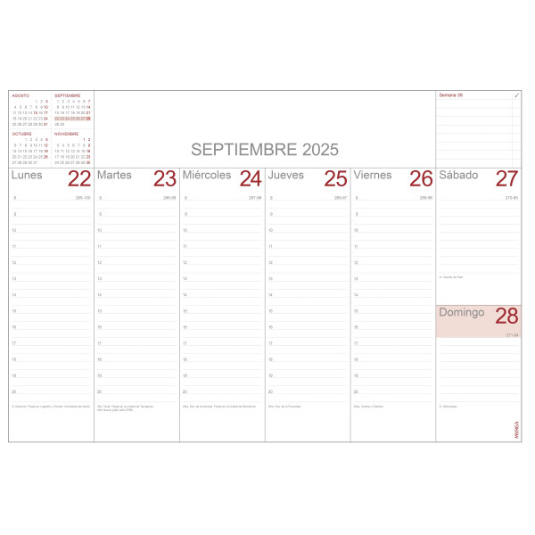 CALENDARI VADE ENCOLAT S/V 495x345 SP APU MYRGA 1580 CALENDARI VADE ENCOLAT S/V 495x345 SP APU MYRGA 1580