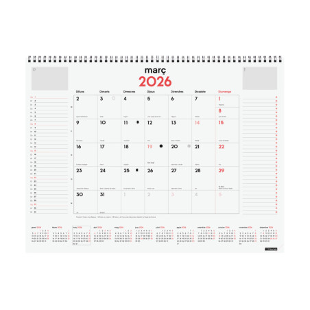 CALENDARI VADE ESP. M/V 420X310 APU CAT FINOCAM