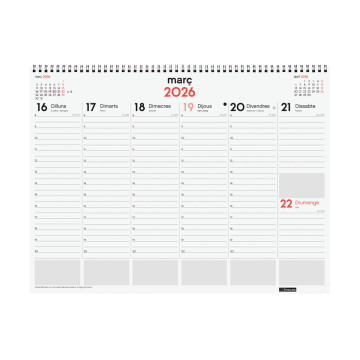 CALENDARI VADE ESP. S/V 420x305 APU. CAT FINOCAM