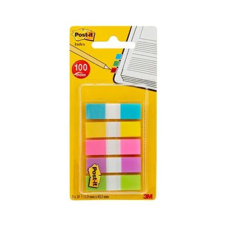 BANDERETES 12mm BL+GR+RO+LI+VD POST-IT 683 (5x20u)