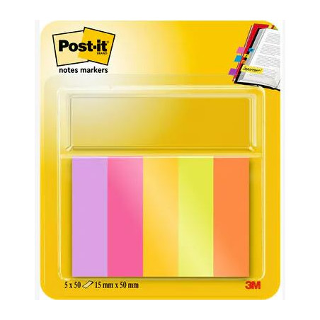 BANDERETES 15mm BL+RO+GR+VD+TA POST-IT 670 (5x100u