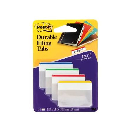 BANDERETES 50mm VD+BL+GR+VM RIGIT POST-IT 686 4x6u