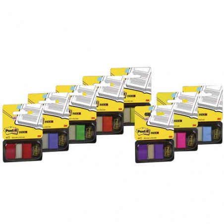 Index Post-it® mediano Azul brillante dispensador 