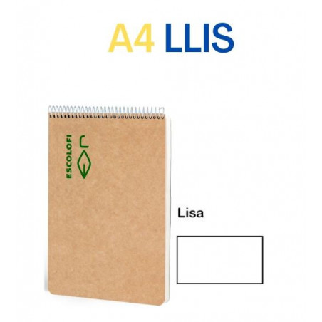 BLOC ESP. RECICLAT A4 LLIS (100f) 80gr ECO