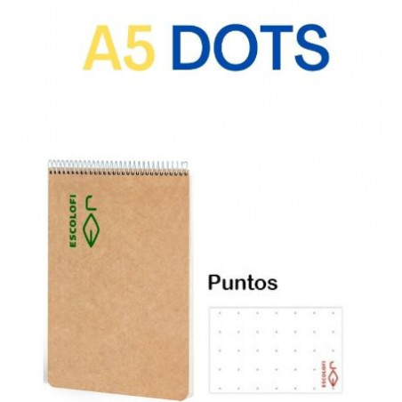 BLOC ESP. RECICLAT A5 DOTS (100f) 80gr ECO