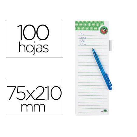 BLOC MAGNETIC LLISTA COMPRA + BOLI 75x210