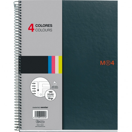 CUAD. ESP. NOTE BOOK-4 A5 HORITZONTAL