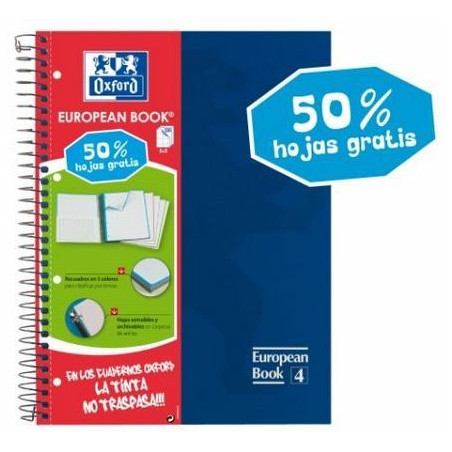 CUAD. ESP. OXFORD T.D. A4 C.5 (120f) 5 COLORS
