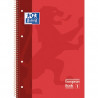 CUAD. ESP. OXFORD T.D. A4+ C.5 VERMELL (080f)