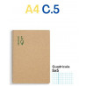 CUAD. ESP. RECICLAT A4 C.5 (100f) 80gr ECO