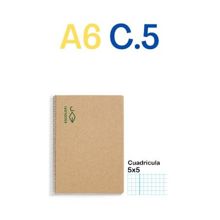 CUAD. ESP. RECICLAT A6 C.5 (100f) 80gr ECO