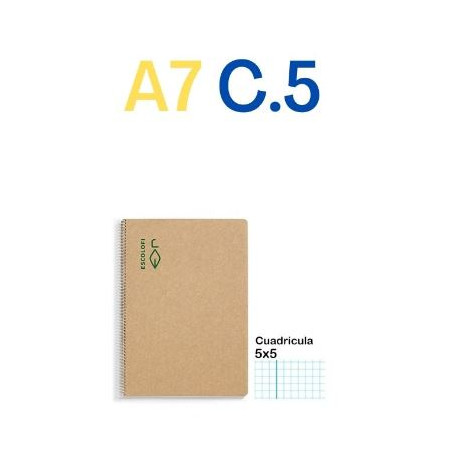 CUAD. ESP. RECICLAT A7 C.5 (100f) 80gr ECO