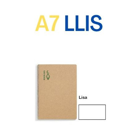 CUAD. ESP. RECICLAT A7 LLIS (100f) 80gr ECO