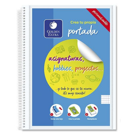 Cuaderno 8º 96 hojas lisas 16 microperforadas amar
