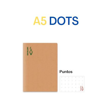 CUAD. GRAPAT RECICLAT A5 DOTS (50f) 80gr ECO