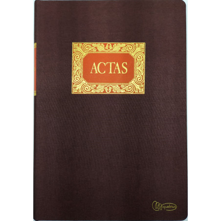LLIBRE COMPTABILITAT ACTAS FOLI (220x315mm) 100f