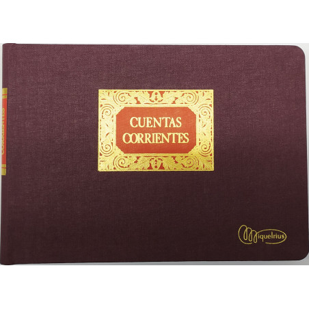 LLIBRE COMPTABILITAT CUENTAS CORRIENTES 4t AP (220x156mm) 100f C