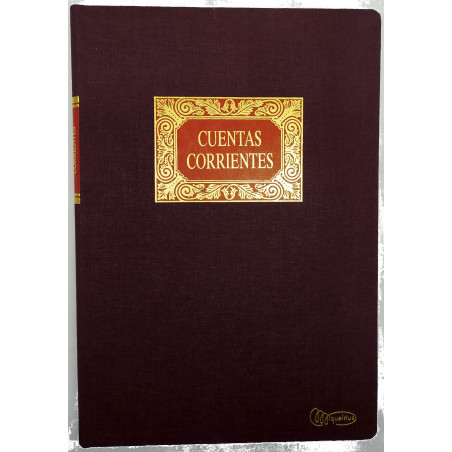 LLIBRE COMPTABILITAT CUENTAS CORRIENTES FOLI (220x315mm) 100f