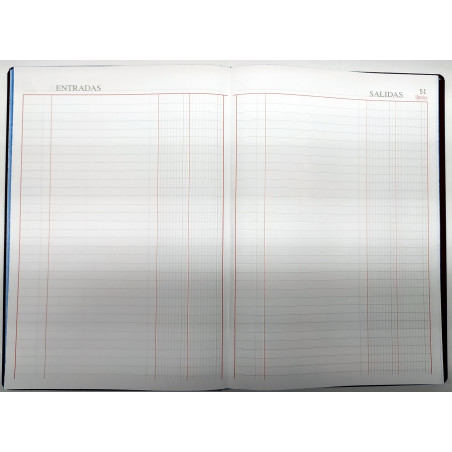 LLIBRE COMPTABILITAT CAJA FOLI (220x315mm) 100f
