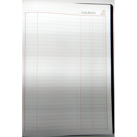 LLIBRE COMPTABILITAT CAJA FOLI (220x315mm) 100f