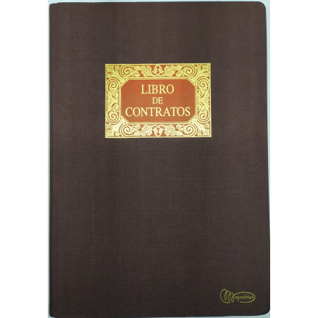 LLIBRE COMPTABILITAT CONTRATOS FOLI (220x315 mm) 100f   (ABO)