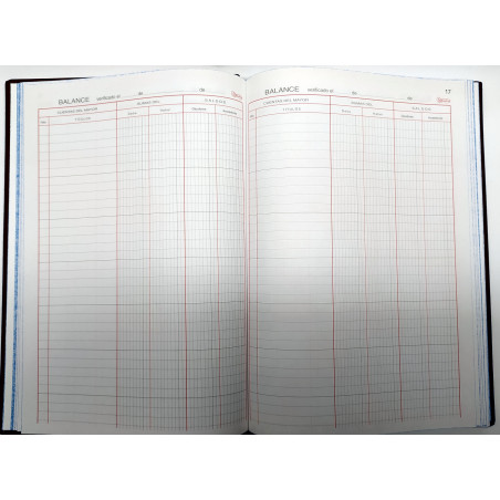 LLIBRE COMPTABILITAT INVENTARIO-BALANCES FOLI (220x315 mm) 100f