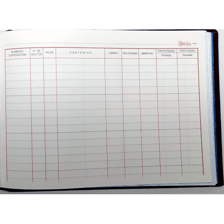 LLIBRE COMPTABILITAT Nº  1 REGISTRO TALONES 4t AP (220x156mm)100