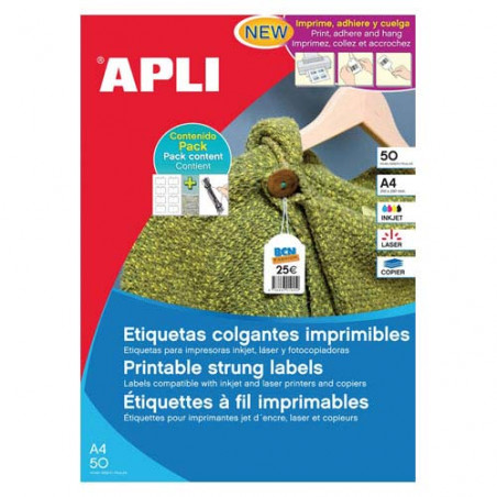 ETIQUETES PENJANTS A4 36x53 APL11947 (50f/08ef)