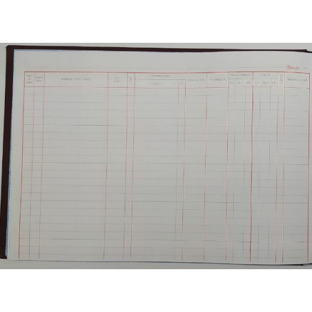 LLIBRE COMPTABILITAT Nº 13 REGISTRO SOCIOS (300x210mm) FOLI AP