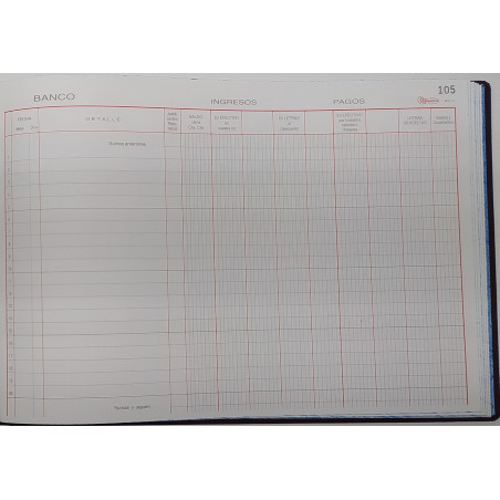 LLIBRE COMPTABILITAT Nº 14 BANCOS (300x210mm) FOLI AP     (ABO)