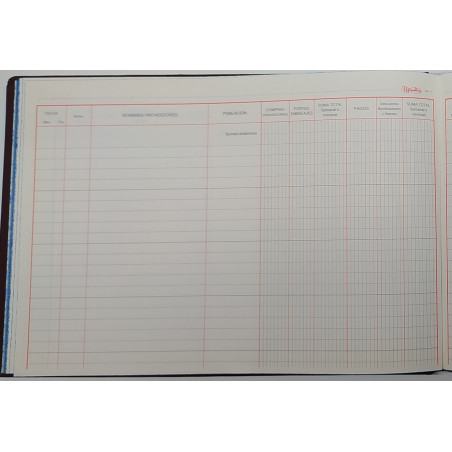 LLIBRE COMPTABILITAT Nº 15 COMPRAS (300x210mm) FOLI AP