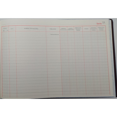 LLIBRE COMPTABILITAT Nº 15 COMPRAS (300x210mm) FOLI AP