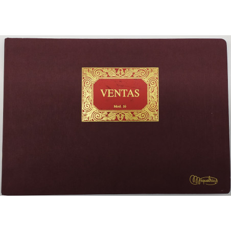 LLIBRE COMPTABILITAT Nº 16 VENTAS (300x210mm) FOLI AP (ABO)