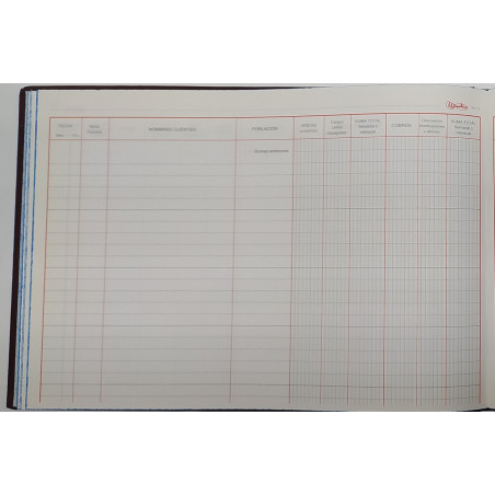 LLIBRE COMPTABILITAT Nº 16 VENTAS (300x210mm) FOLI AP (ABO)