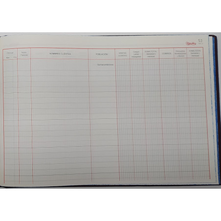 LLIBRE COMPTABILITAT Nº 16 VENTAS (300x210mm) FOLI AP (ABO)