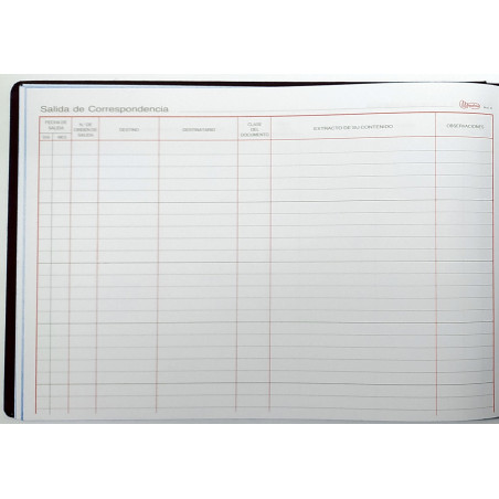 LLIBRE COMPTABILITAT Nº 43 SALIDA CORREESPONDENCIA (300x210mm) F