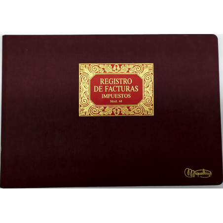LLIBRE COMPTABILITAT Nº 44 REGISTRO DE FACTURAS (300x210mm) FOLI