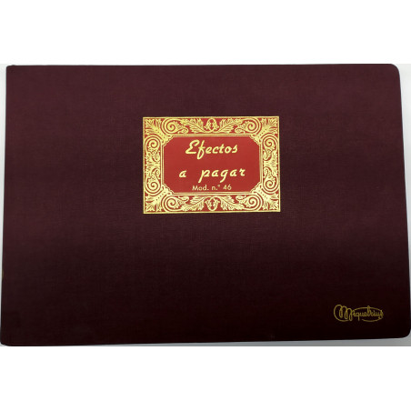 LLIBRE COMPTABILITAT Nº 46 EFECTOS A PAGAR (300x210mm) FOLI AP (