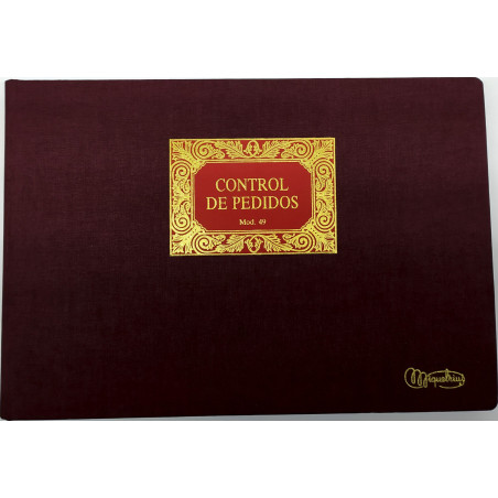 LLIBRE COMPTABILITAT Nº 49 CONTROL PEDIDOS (300x210mm) FOLI AP
