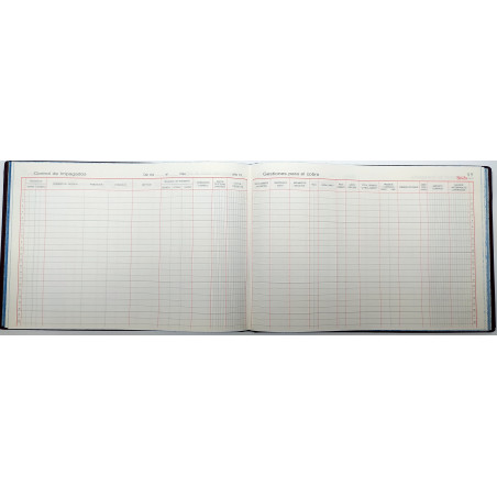 LLIBRE COMPTABILITAT Nº 53 CONTROL IMPAGADOS (300x210mm) FOLI AP