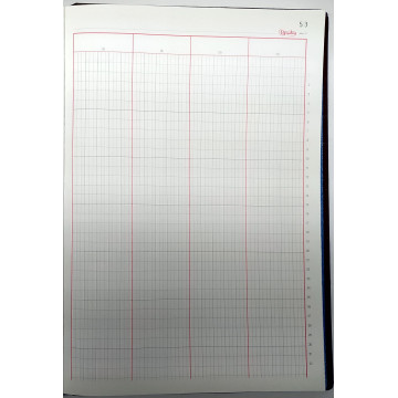LLIBRE COMPTABILITAT Nº 57 BALANCES (4COL) FOLI (220x315mm) 100f