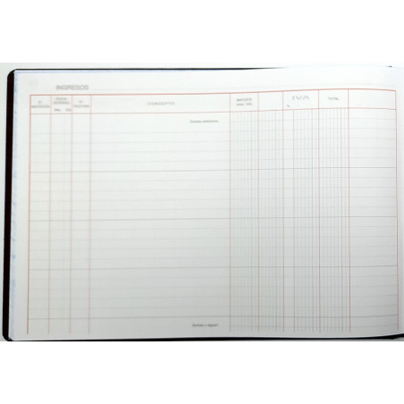 LLIBRE COMPTABILITAT Nº 61 INGRESOS Y GASTOS (300x210mm) FOLI AP